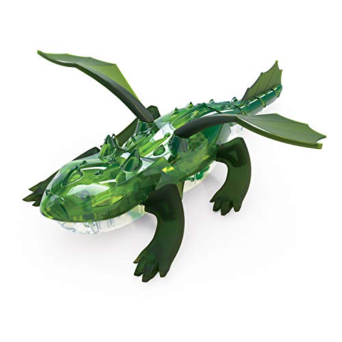 HEXBUG Dragón de Control Remoto, Juguete Recargable para niños, Figura de Dinosaurio robótico Ajustable, los Colores Pueden Variar