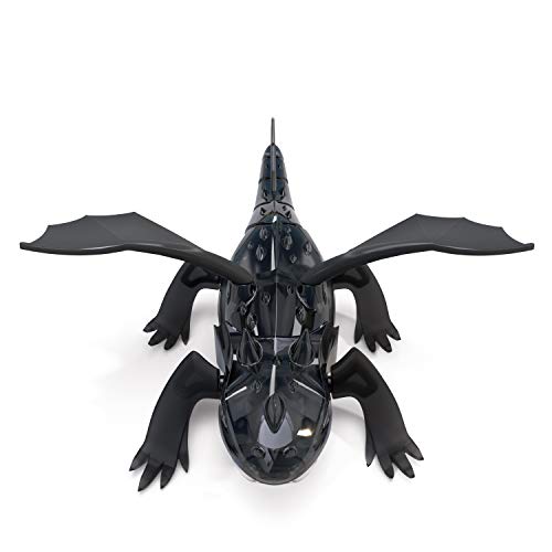 HEXBUG Dragón de Control Remoto, Juguete Recargable para niños, Figura de Dinosaurio robótico Ajustable, los Colores Pueden Variar