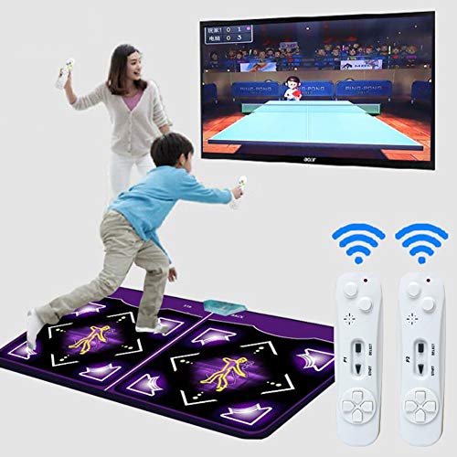 HHORD Dance Rug, Adult/Children Double Dancing Music Blanket 3D Somatosensory Yoga Carpet Jogging Mat para PC TV Relax Ocio Recreación, Somatosensorial Engrosamiento Manta De Baile En Casa