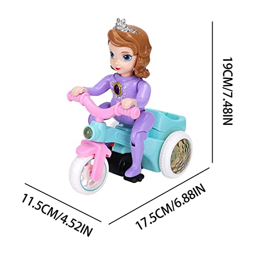 HHZZ Remote Control Universal Scooter Doll Tricycle Doll, Toys for Girl, Luminous Music Multifunctional Cute Girl Doll Toy, Preschool Toys for 3+ Year Old Girls