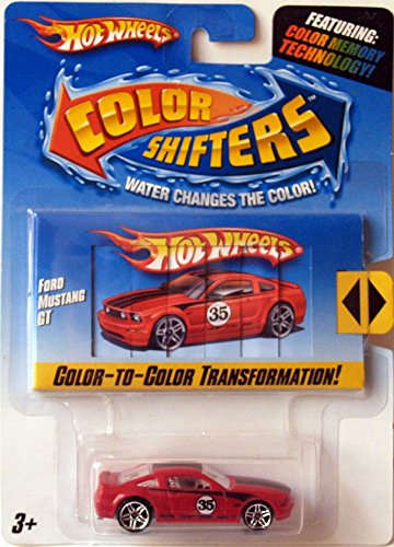 Hot Wheels Color Shifters Red Ford Mustang GT 1:64 Scale Collectible Die Cast Car