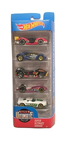 Hot Wheels Super Ultimate Garage 2017 Paquete de 5 unidades ~ Imparable, Iridium, Quemador nocturno, Duel Fueler, Fast Fish