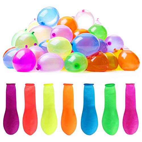 Hotelvs 1000 Globos de Agua para Fiesta, Water Bombs Verano Splash Fun Pelea de Agua Juego Juguetes al Aire Libre para Niños y Adultos, Multicolores