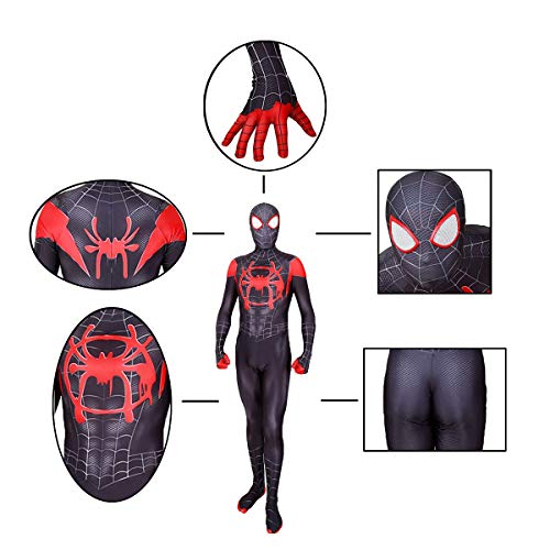 HTLXHC Disfraz de Spiderman para niños Unisex Traje de superhéroe infantil Spiderman Regreso a casa Halloween Carnaval Cosplay Fiesta Disfraces Spandex / Lycra Impresión 3D Spiderman para, A, M