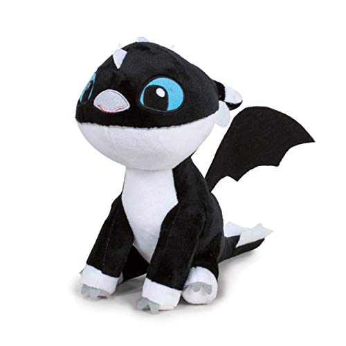 HTTYD Dragons, como Entrenar a tu dragón - Peluche Bebe Dragon Negro de Ojos Azules 10"/26cm Calidad Super Soft (760017685)