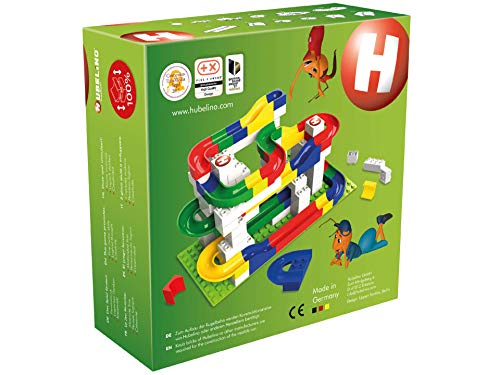 Hubelino-55-teiliges Bahnelemente Set Circuito de Bolas, Multicolor (420473)