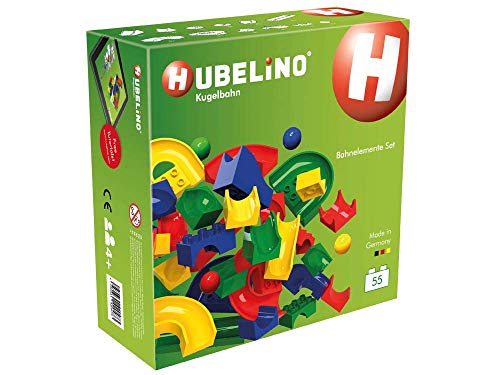 Hubelino-55-teiliges Bahnelemente Set Circuito de Bolas, Multicolor (420473)