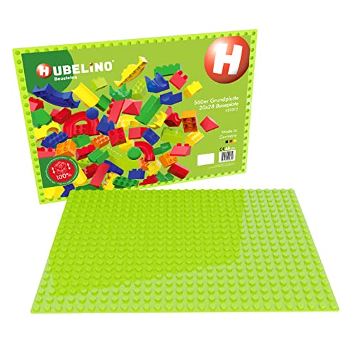 Hubelino- Grundplatte (20x28 Noppen) Placa Base, Color Verde (420312)