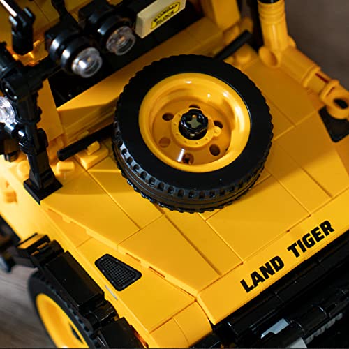 HUILAIBA Technic Land Rover Defender, Technic Maqueta del Nuevo Modelo De Todoterreno,1053Pcs Modelo De 4X4 Rcpara Coche Bloques Kits para Land Rover Defender, Compatible con Lego Technic