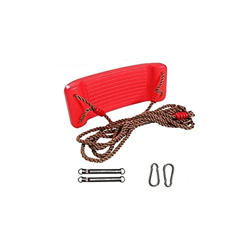 HYAN Columpios Swing Children's Safety Dobling Plate Swing Asiento Silla Colgante Juego de Accesorios Reemplazo para Interiores y Exteriores Gimnasios y Columpios ( Color : Red )