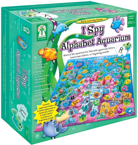 I Spy Alphabet Aquarium: Search the Aquarium for Fish with Uppercase Letters, Lowercase Letters, or Beginning Sounds [With 26 Fish-Shaped Game Cards a (Early Learning Games)