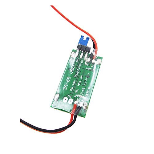 ICQUANZX 5V 3A Modo de conmutación UBEC, MAX 5A RF más bajo para helicóptero RC, Avión, Quadcopter, RC Cars MAX 5A RF más bajo