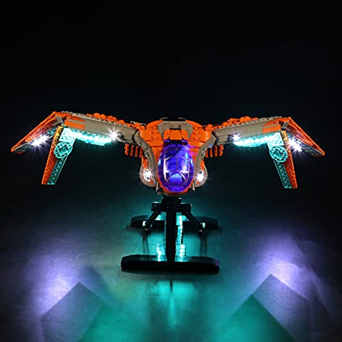 icuanuty Kit de Iluminación LED para Lego 76193, Kit de Luces Compatible con Lego Nave de los Guardianes de la Galaxia (No Incluye Modelo Lego)