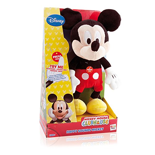 IMC Toys Disney - Peluche Happy Sounds Mickey, 12 x 20,5 x 34,5 cm (181106MM)