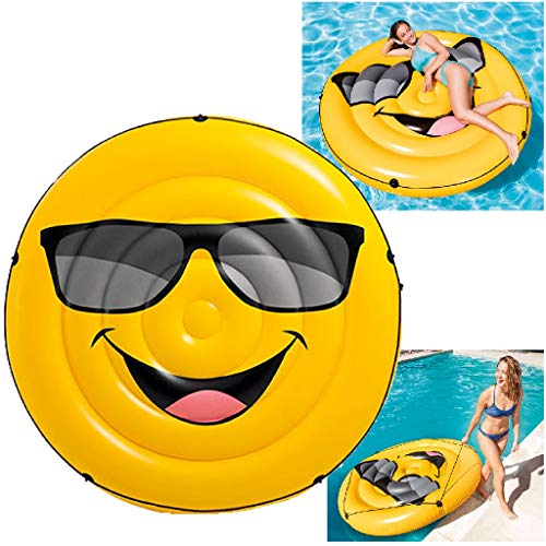 Intex 57254EU - Colchoneta hinchable emoji 173 x 27 cm