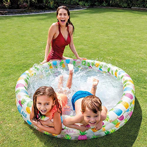 Intex 59431NP - Piscina hinchable 3 aros peces 132 x 28 cm, 248 litros