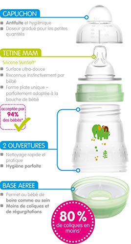 Intrucciones en lengua extranjera - MAM - Biberones anticólico para bebé (de 0 a 6 meses, 2 x 260 ml) (5442895)