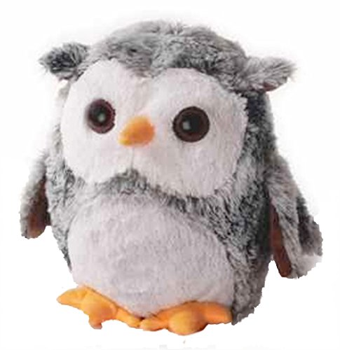 Inware 7781 - Peluche Chouette Olbi, 25 cm, gris/blanc