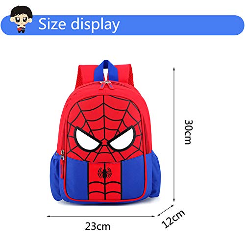 ITNP Mochila Spiderm Mochilas Infantiles Bolsa Escuela Mochila para Niños de Libro de Jardín de Infantes Ajustables Mochila de Libro de Niñas de Escuela Primaria