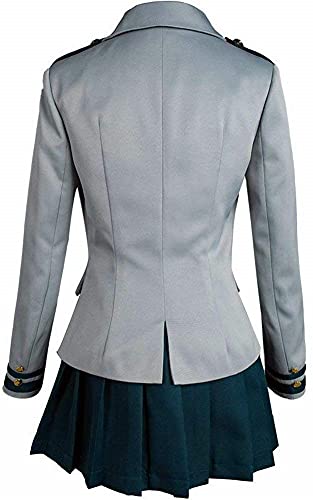 IUTOYYE My Hero Academia Manga Cosplay Uniforme JK Costumes de Carnaval Disfraz de Uniforme Escolar para Niña Mujer Halloween Carnaval Navidad Disfraz de Fiesta (Gris, M)