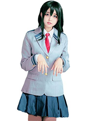 IUTOYYE My Hero Academia Manga Cosplay Uniforme JK Costumes de Carnaval Disfraz de Uniforme Escolar para Niña Mujer Halloween Carnaval Navidad Disfraz de Fiesta (Gris, M)