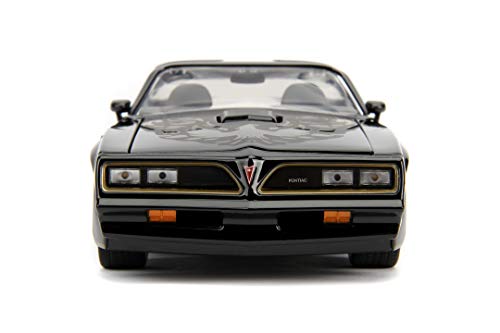 Jada Toys 253203041 Fast & Furious Tego's 1977 Pontiac Firebird - Coche Tuning a Escala 1:24 con Apertura de Puertas, capó y Maletero, Rueda Libre, Color Negro