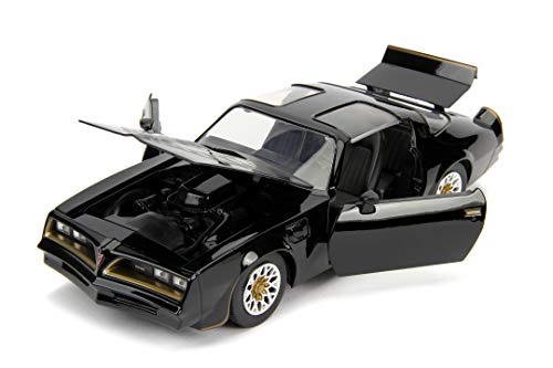 Jada Toys 253203041 Fast & Furious Tego's 1977 Pontiac Firebird - Coche Tuning a Escala 1:24 con Apertura de Puertas, capó y Maletero, Rueda Libre, Color Negro