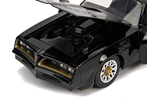 Jada Toys 253203041 Fast & Furious Tego's 1977 Pontiac Firebird - Coche Tuning a Escala 1:24 con Apertura de Puertas, capó y Maletero, Rueda Libre, Color Negro