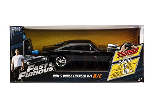 Jazwares - Cargador rápido y Furious-RC Dom's 1970 Dodge 97044, Escala 1/24