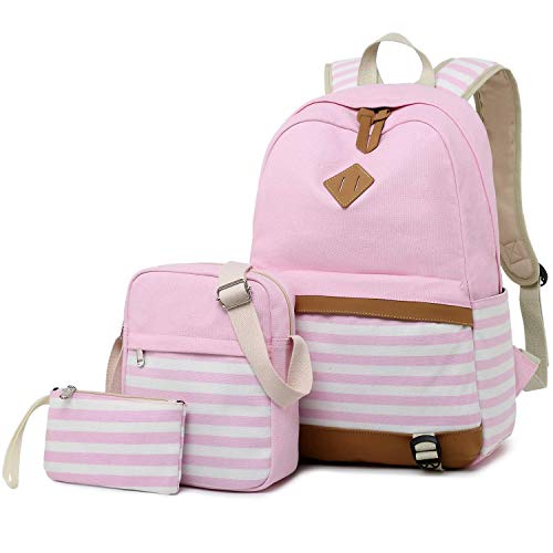 JIELANGSHI Mochila Escolar para niños (Rosa)