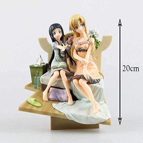 JIEMIANY Sword Art Online Sao Asuna Doll Yui Escena de Madre e Hija GSC Modelo 20cm Colección de Personajes de Dibujos Animados Modelo muñeca de Juguete (aaBc)