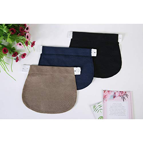 JohnJohnsen Cintura de Embarazo premamá Cinturón Ajustable Cintura elástica Extensor Ropa Pantalones para Mujer Embarazada Color Natural (Azul)