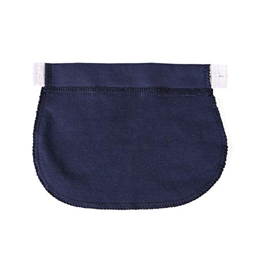 JohnJohnsen Cintura de Embarazo premamá Cinturón Ajustable Cintura elástica Extensor Ropa Pantalones para Mujer Embarazada Color Natural (Azul)