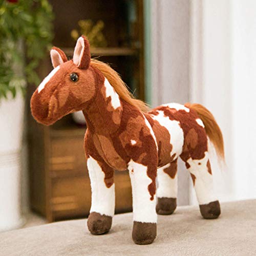 jojofuny Figuras de Caballo de Peluche Pony Figura de Potrillo Juguete de Peluche Juguetes de Animales de Mesa de Simulación de Juego de Caballo para Niños Pequeños