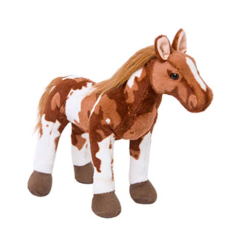 jojofuny Figuras de Caballo de Peluche Pony Figura de Potrillo Juguete de Peluche Juguetes de Animales de Mesa de Simulación de Juego de Caballo para Niños Pequeños