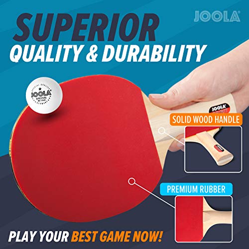 Joola Family - Set familiar de raquetas y pelotas de tenis de mesa