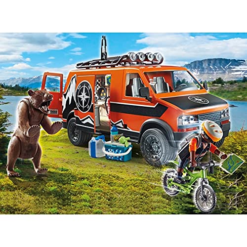 Jouets Para Playmobil Off Road Action 70660 Van Aventure y Explorador - Vehicula todo terreno - Vida salvaje