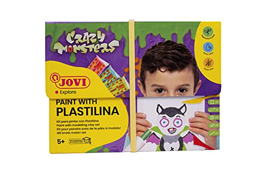 Jovi Kit para Pintar con PLASTILINA, Crazy Monsters (263CM), Multicolor