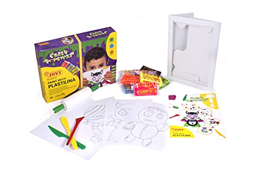 Jovi Kit para Pintar con PLASTILINA, Crazy Monsters (263CM), Multicolor