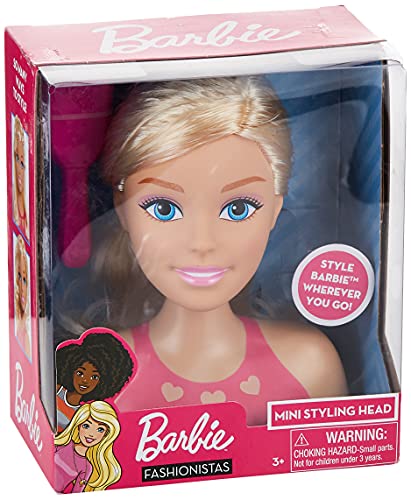 JP Barbie JPL63415 Flair JP Barbie Mini Blonde Styling Head, Multicolor