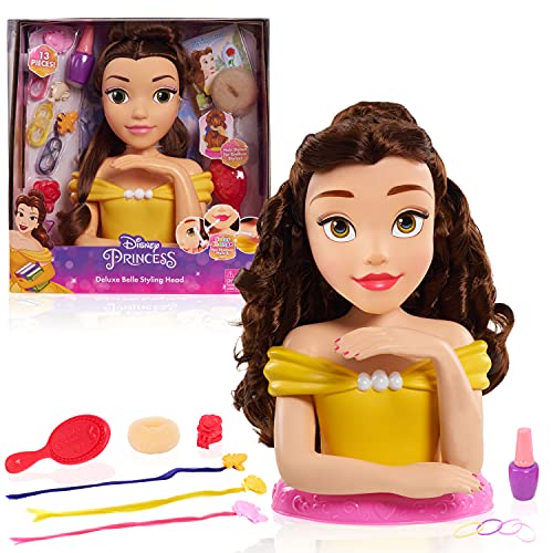 JP Disney Styling JPL87355 Disney Princess Belle Deluxe Cabeza de Peinado