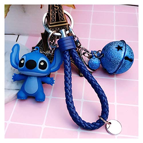 jsobh Llavero de Dibujos Animados Lilo Dibujos Animados y la Cuerda de la Puntada Llaveros LED Stitch muñeca Llavero Sana de Destello Regalos de Bell Mochila Pandent (Color : 11)