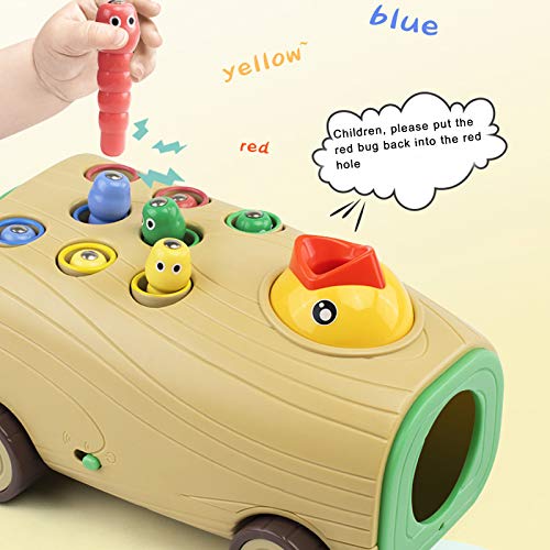 Juego de alimentación de pájaros tempranos, juego sensorial preescolar para motricidad fina, Early Education Woodpecker Feeding Game, Magnetic Toddler Toys, Fine Motor Skills Sensory Preschool Toy Set