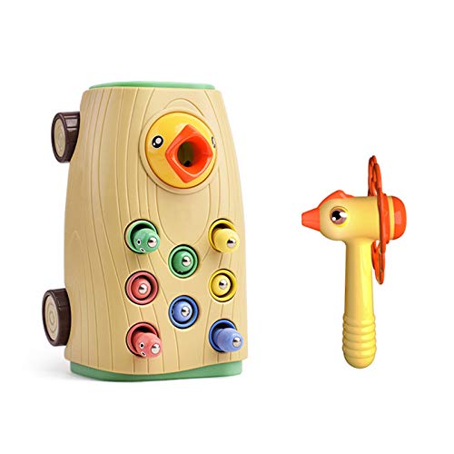 Juego de alimentación de pájaros tempranos, juego sensorial preescolar para motricidad fina, Early Education Woodpecker Feeding Game, Magnetic Toddler Toys, Fine Motor Skills Sensory Preschool Toy Set