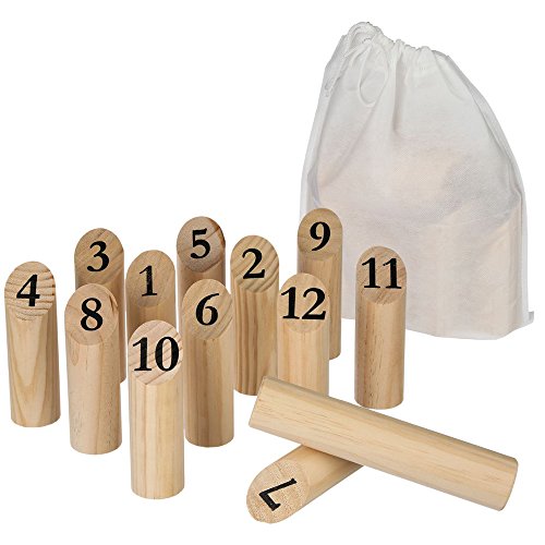 Juego de Bolos de Madera.