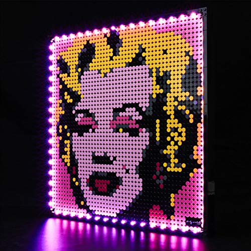 Juego de luces LED para Lego 31197 Art Andy Warhol?s Marilyn Monroe Building Blocks Model - Kit de luz compatible con Lego 31197 (no incluido el modelo)