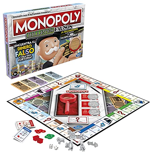 Juego de Mesa Monopoly Decodificador para Toda la Familia y niños y niñas de 8 años en adelante - Incluye un Decodificador del Sr. Monopoly para Encontrar falsificaciones - para 2 a 6 Jugadores