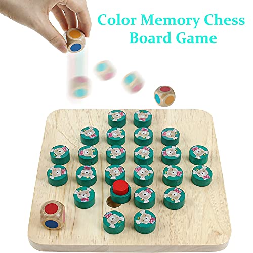 Juegos de Mesa Juguetes Madera Montessori-3 en 1 Juego de Pesca Magnético Clip Beads Memory Ajedrez Madera Juegos Montessori Educativos Juguetes Regalos para Niños Infantiles 3 4 5 6 Años Niños Niñas