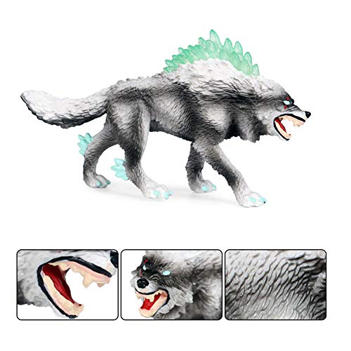 Juguete de dinosaurio, juguete de dinosaurio monstruo de bestia simulada, Lobo de nieve, modelo de animal de simulación, juguete educativo, decoración del hogar(M-1331)