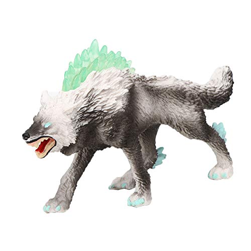 Juguete de dinosaurio, juguete de dinosaurio monstruo de bestia simulada, Lobo de nieve, modelo de animal de simulación, juguete educativo, decoración del hogar(M-1331)